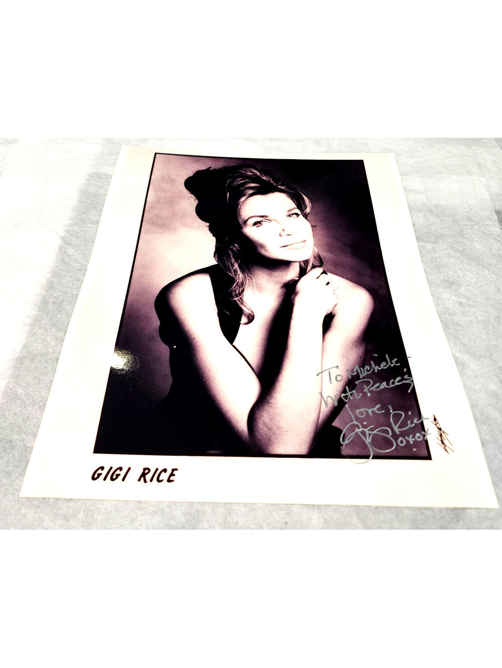 Gigi Rice Signed Autographed Vintage 1994 Promo Photo Inscribed Michele 8x10